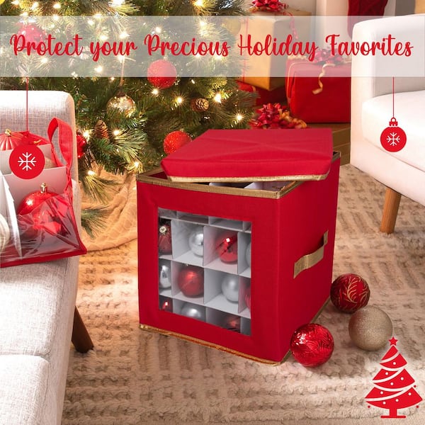 Holiday Living 14.875-in x 13-in-Compartment Clear Ornament