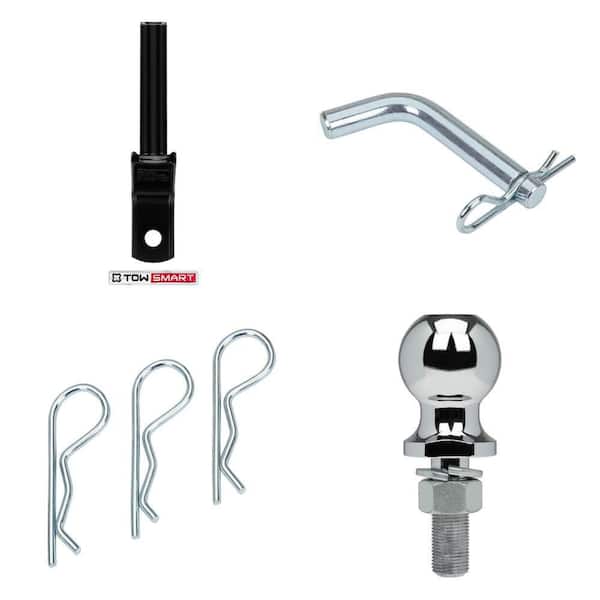 Class 2 3,500 lb. Hitch Ball Mount with 2 in. Ball, Bent Hitch Pin and Clips Combo (5-Piece)