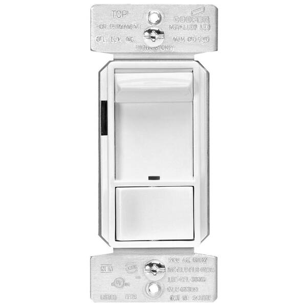 Eaton Skye AL Series 3-Way Single-Pole Sliding Dimmer Switch with Rapid Start Feature, White Finish