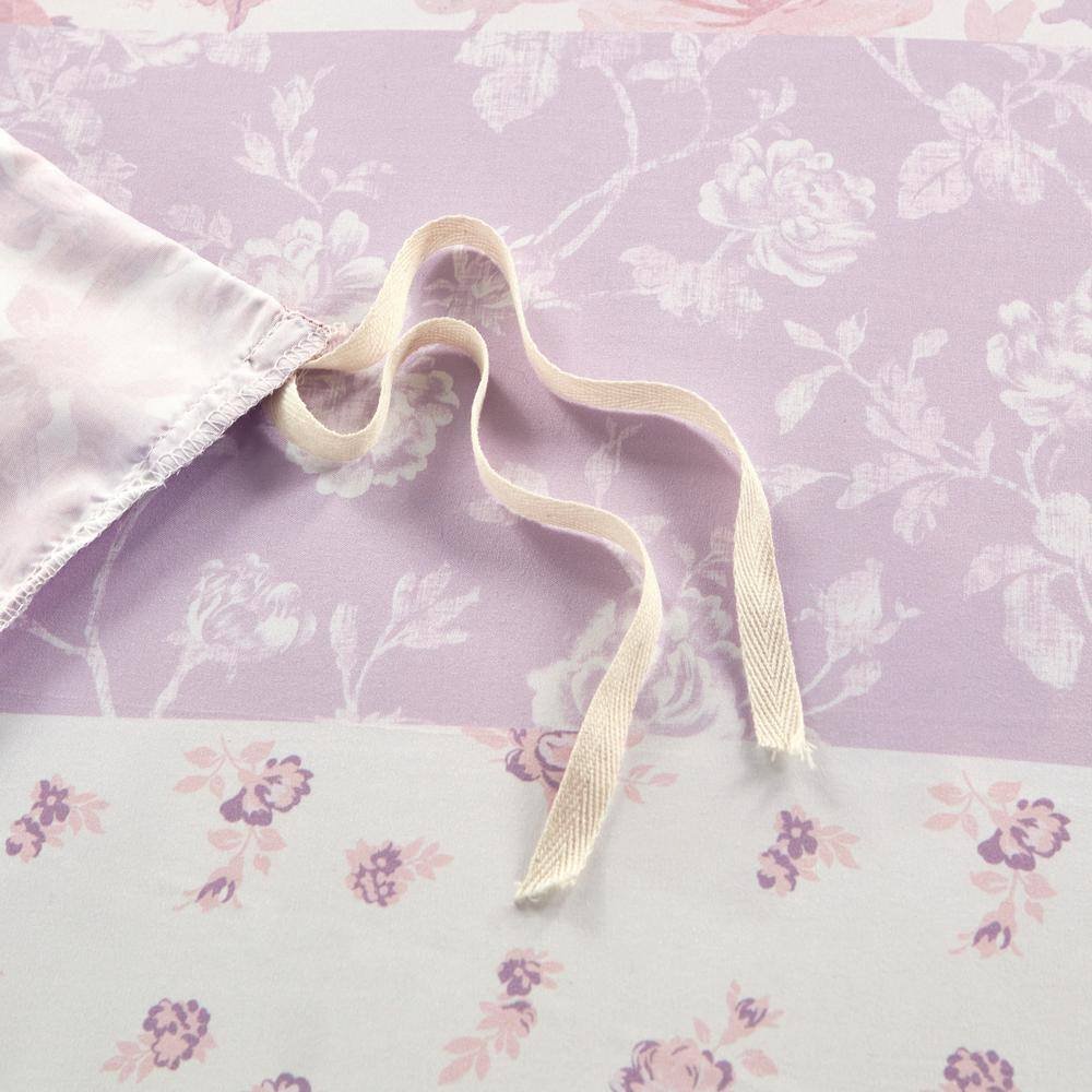 Pink Floral Paisley Full/Queen Microfiber Bedspread Cover Set