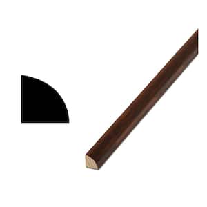 WM 106 - 11/16 in. x 11/16 in. Ash Wood Quarter Round Molding PreStained with Gunstock Finish