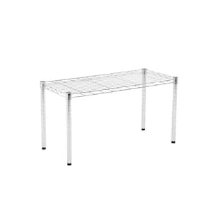 Chrome 1-Tier Steel Wire Shelving Unit (30 in. W x 16 in. H x 14 in. D)