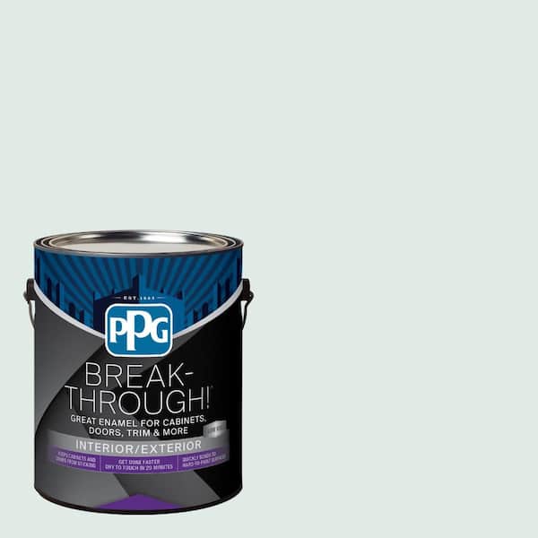 Break-Through! 1 gal. PPG1143-1 Delicate Mist Semi-Gloss Door, Trim & Cabinet Paint