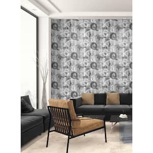 Ash Graphic Letters Vinyl Peel and Stick Wallpaper Roll (40.5 sq. ft.)