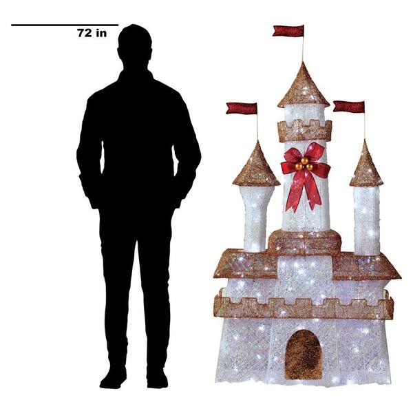 Home Accents Holiday 6ft 140-Light LED Twinkle Castle