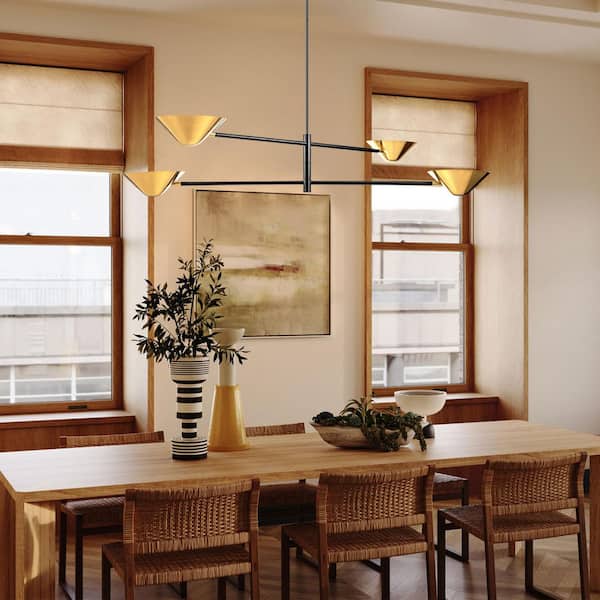 chandelierデスク UHP4404 Farmhouse Chandelier 26''H x 22''W, Olde Bronze Finish