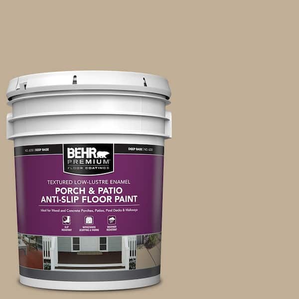 BEHR PREMIUM 5 gal. #PPU7-07 Riviera Beach Textured Low-Lustre Enamel Interior/Exterior Porch and Patio Anti-Slip Floor Paint