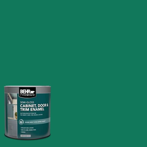 BEHR PREMIUM 1 qt. #MQ4-14 Soapstone Semi-Gloss Enamel Interior/Exterior Cabinet, Door & Trim Paint