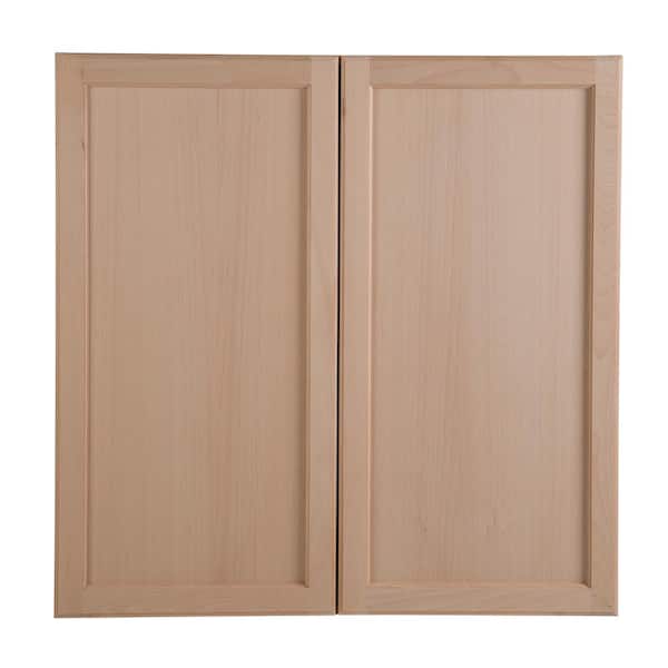 Hampton Bay Easthaven Shaker Assembled 36x36x12 In Frameless Wall Cabinet Unfinished Beech Eh3636w Gb The Home Depot Hampton Bay Easthaven Shaker Assembled, Unfinished Wall Cabinet