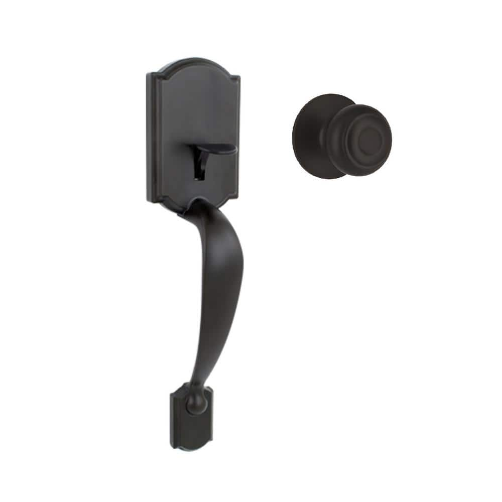 Defiant Castle Matte Black Door Handleset With Hartford Knob Hwx9g3 The Home Depot 0094