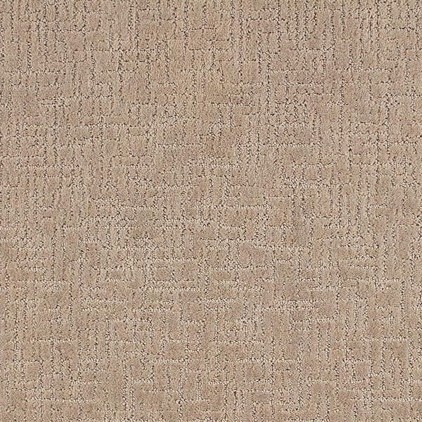Home Decorators Collection Brasswick  - Sandy Cove - Beige 24 oz. Polyester Pattern Installed Carpet