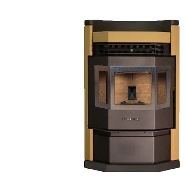 ComfortBilt 2800 sq. ft. EPA Certified Pellet Stove with 80 lbs. Hopper, Stainless Steel Trim