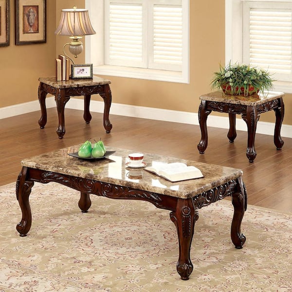 3 piece faux marble coffee table set new arrivals