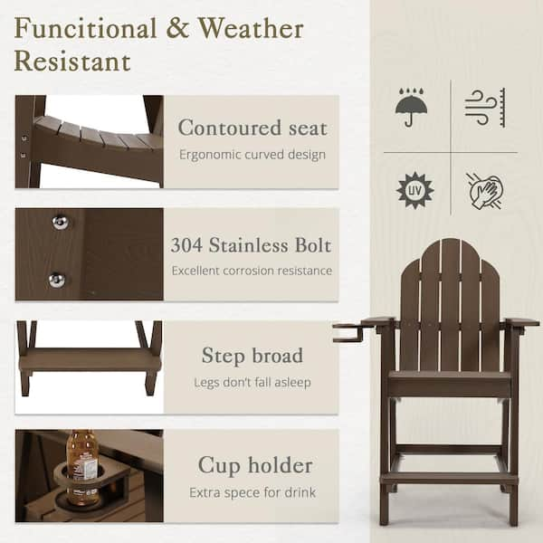 Selling Espresso Brown Adirondack Stool