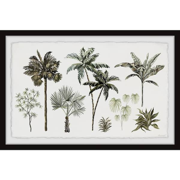 Unbranded "Tropical Palms" by Marmont Hill Framed Nature Art Print 8 in. x 12 in.