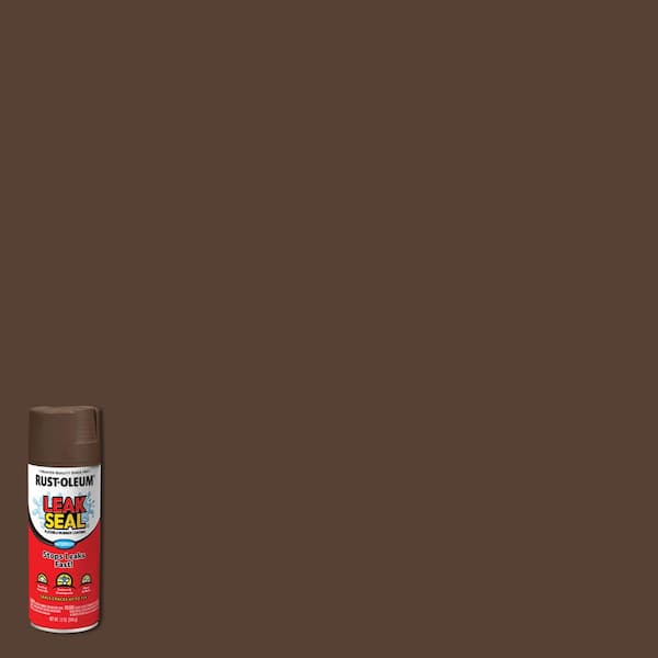 Rust-Oleum Stops Rust 12 oz. LeakSeal Brown Flexible Rubber Coating Spray Paint (6-Pack)