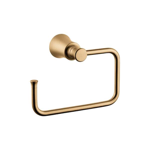 Joleena Wall Mounted Towel Ring in Brushed Bronze