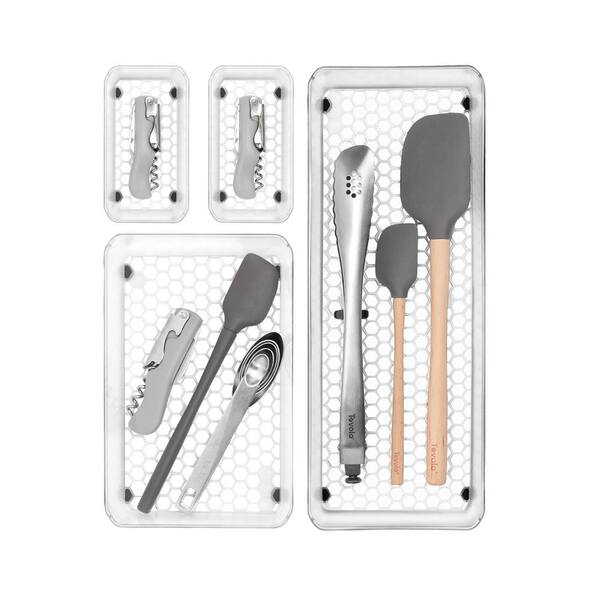 Set de organizadores para clóset Simply Essential™ color gris, 5