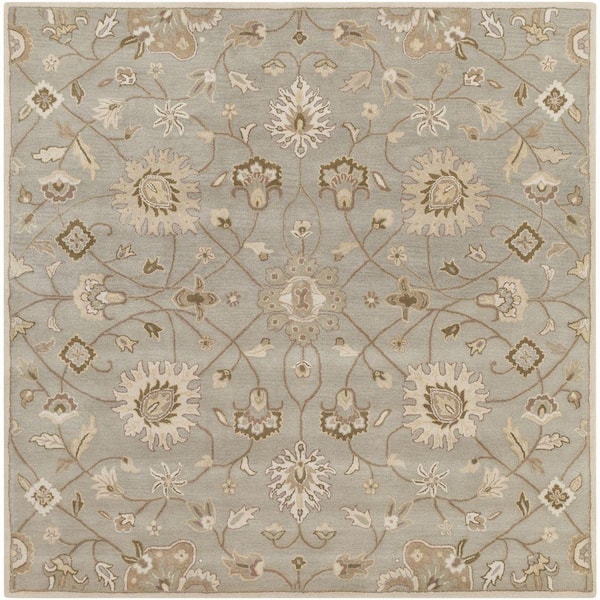 Livabliss Albi Light Gray 10 ft. x 10 ft. Square Indoor Area Rug