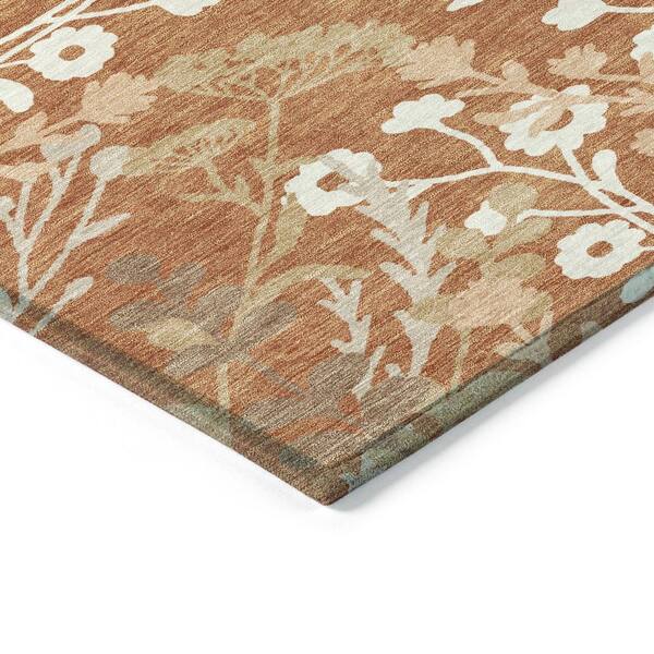 Chantille Machine Washable Indoor/Outdoor Abstract ACN2334 Paprika 10 ft. x 14 ft. Area Rug