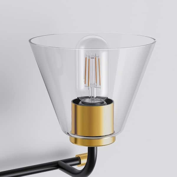 3-Pack Clear Glass Conical Shades for Modern Lighting Designs