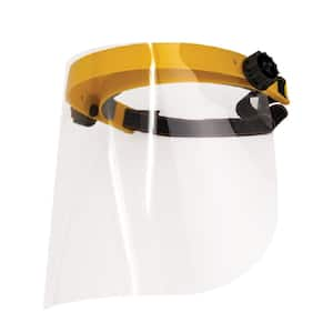 Yellow, Reusable Facial Protection Clear Face Shield (1-Pack)