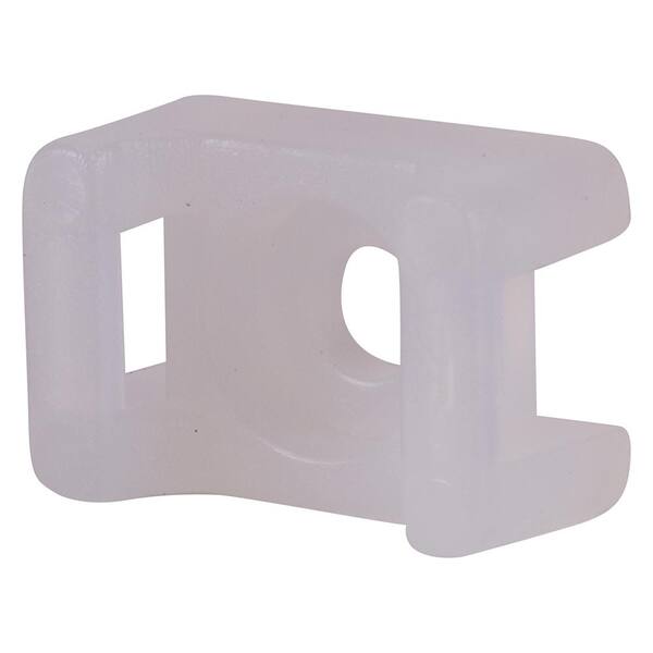 NSi Industries Saddle Tie Mount 0.120 in. Hole, White (100-Pack)