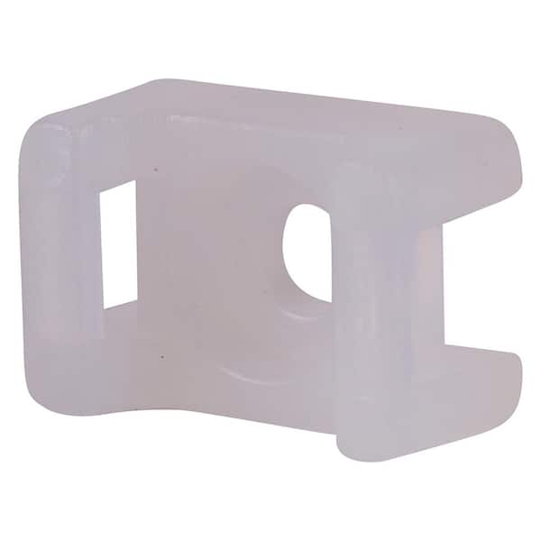 NSi Industries Saddle Tie Mount 0.130 in. Hole, White (100-Pack)