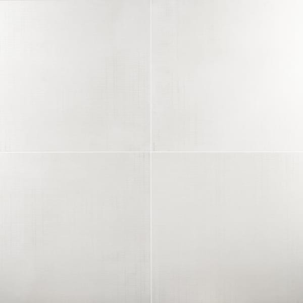 Ivy Hill Tile Lungo Ice 24 in. x 24 in. Matte Porcelain Fabric Look ...