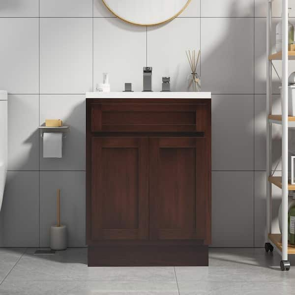 Vanity Art 24 in. W x 21 in. D x 32.5 in. H 2-Doors Bath Vanity Cabinet ...