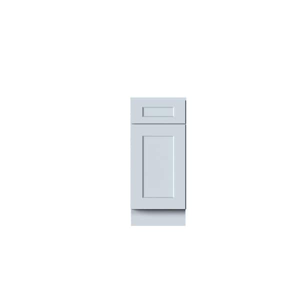 15 in. W x 24 in. D x 34. 5 in. H Plywood Ready to Assemble Floor Base Kitchen Cabinet in Dove Gray Full Overlay Design