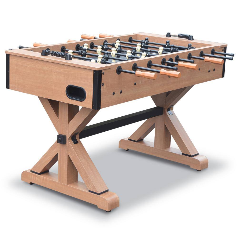 Daulton 55" Rustic Oak and Black Foosball Table