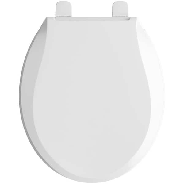 Round Front Toilet With Night Light Seat in White C01905-N-WH