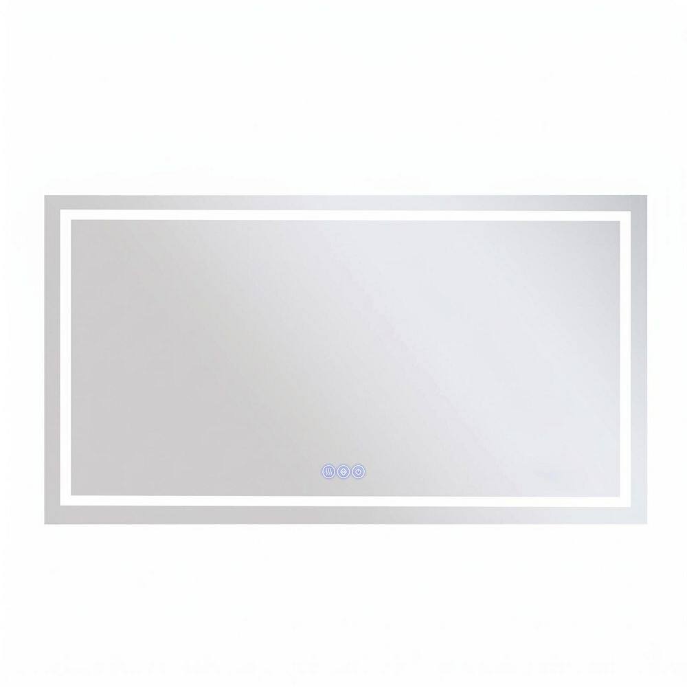 LED 28 in. W x 60 in. H Rectangle Anti-Fog Adjustable Light Frameless Wall Bathroom Vanity Mirror price history on PriceWatchPro