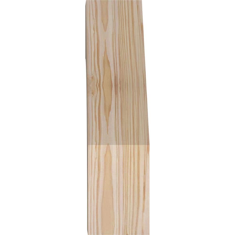 Smooth Douglas Fir 10" x 14" Rustic Wood Corbel