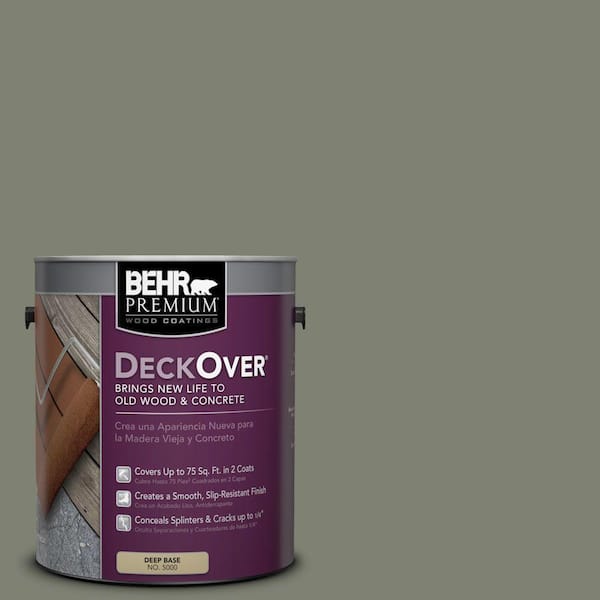BEHR Premium DeckOver 1 gal. #SC-137 Drift Gray Solid Color Exterior Wood and Concrete Coating