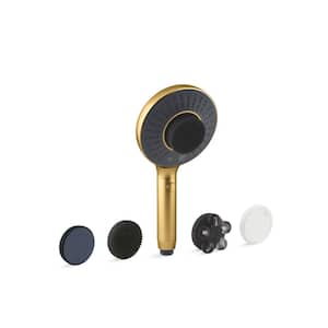 Spaviva 2-Spray Wall Mount Handheld Shower Head with Cleansing Device 1.75 GPM in Vibrant Brushed Moderne Brass