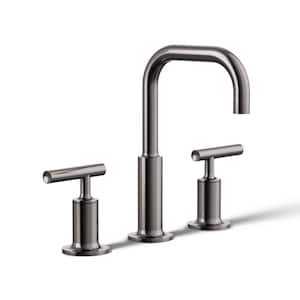 Purist Widespread Double Handle 1.2 GPM Bathroom Sink Faucet with Lever Handles in Vibrant Titanium