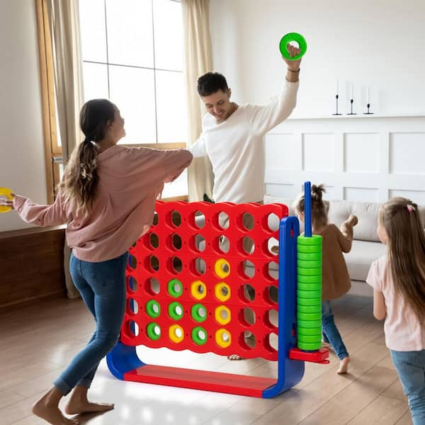 Yard Games 3 x 2ft Giant 4 In a Row Backyard Multi Player Outdoor Game  (Used)