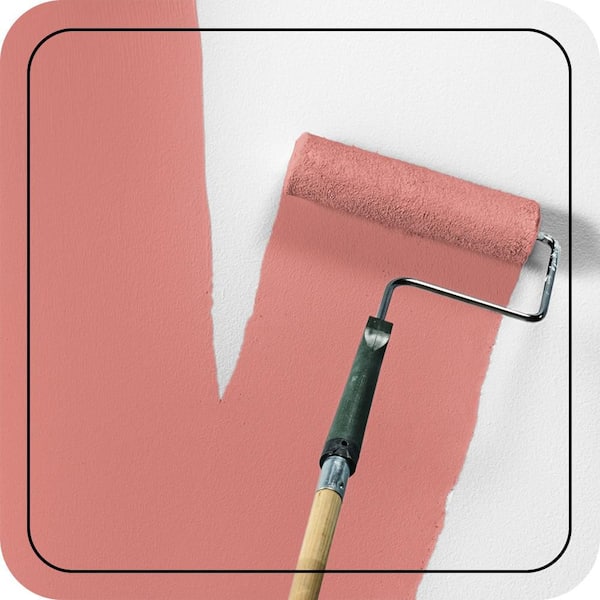 1 gal. #PPU1-04A Watermelon Punch Semi-Gloss Enamel EcoMix Plant-Based Interior Paint & Primer