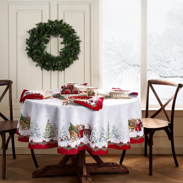 Villeroy & Boch Toy's Fantasy Engineered Tablecloth, Multicolor - 60"W x 84"L Oval