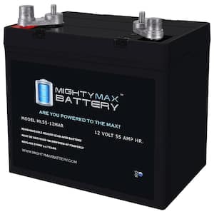 ML55-12MAR 12-Volt 55Ah Replacement Battery Compatible with Dual Purpose Marine & RV