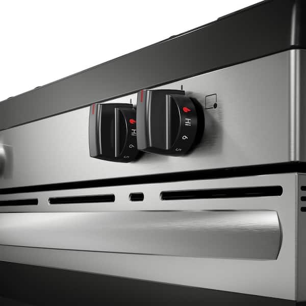 Frigidaire - 30 in. 4-Burner Freestanding Gas Range in Stainless Steel with Even Baking Technology