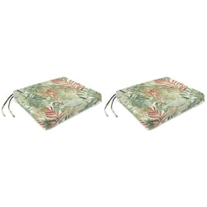 19 in. L x 17 in. W x 2 in. T Outdoor Rectangular Chair Pad Seat Cushion in Wesley Almond (2-Pack)