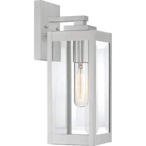 Westover 1-Light Stainless Steel Outdoor Wall Lantern Sconce