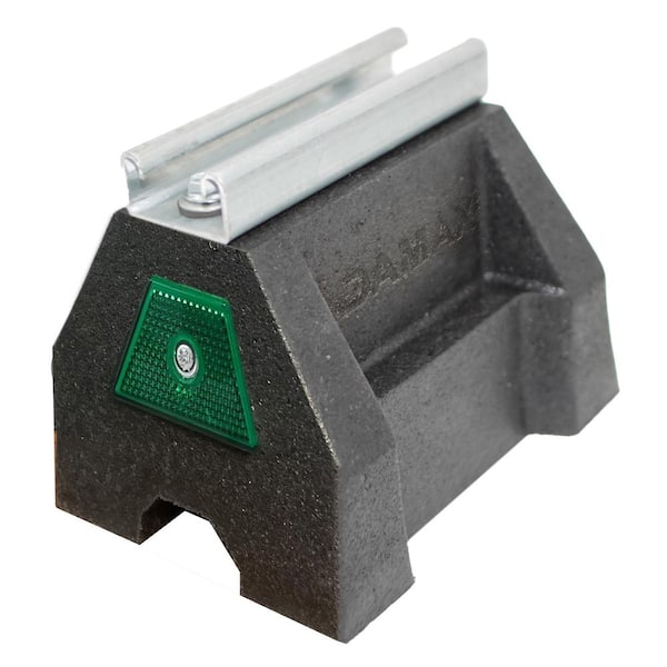Adamax 0.54 ft. Rooftop Support Block with 14-Gauge Steel Solid Strut Channel Type B