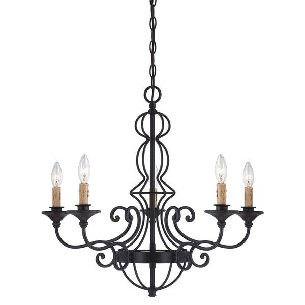 Designers Fountain Tangier 5-Light Natural Iron Chandelier