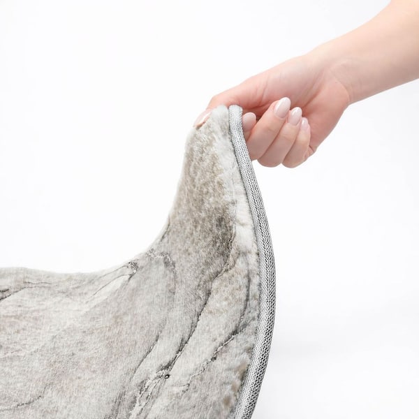 Dream Shag Premium Machine Washable Abstract ADS516 Gray 5 ft. x 7 ft. 6 in. Area Rug