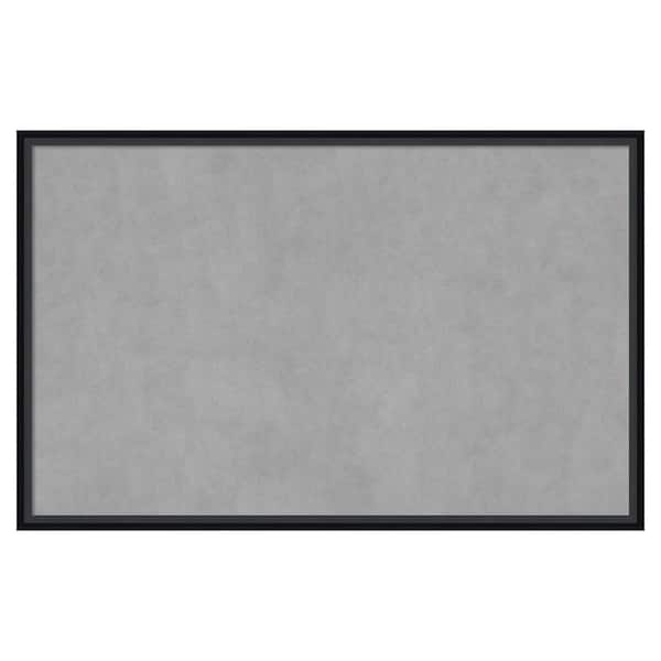 Amanti Art Lucie Black 33 in. x 21 in Framed Magnetic Board