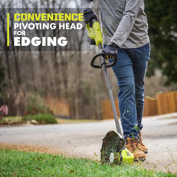 Battery Powered Weed Wacker 094 Two-Durable-Line Metal Blades, Super Brushless Motor, 4-in-1 Cordless Weed Eater+String Trimmer+Wheel